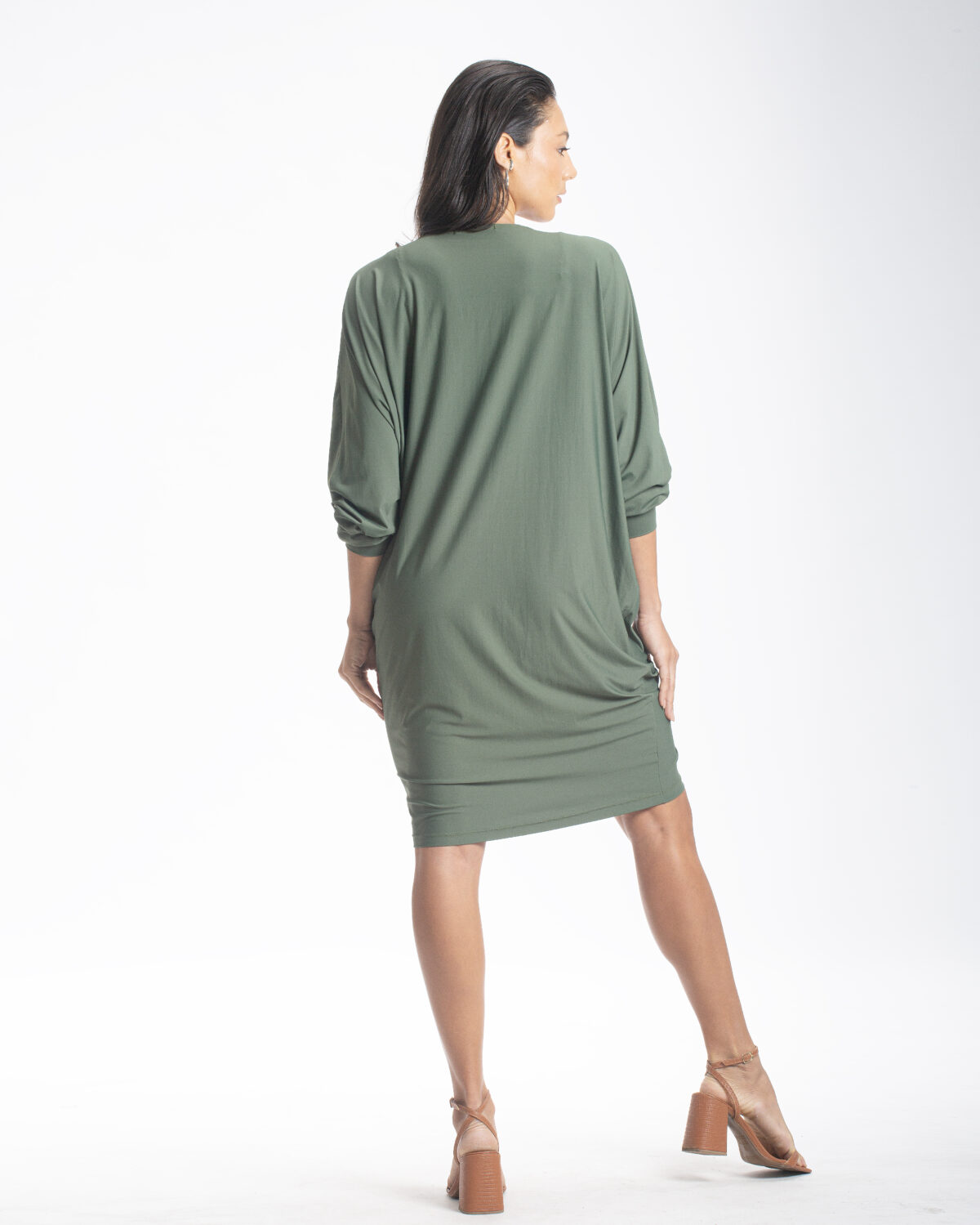 Saída Franzida Verde Croco - Imagem 4